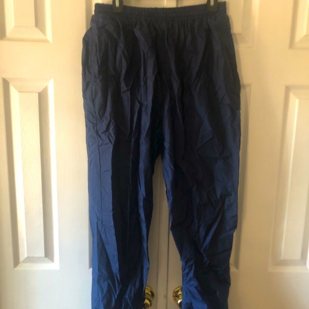 First Run lined navy blue track pants size L